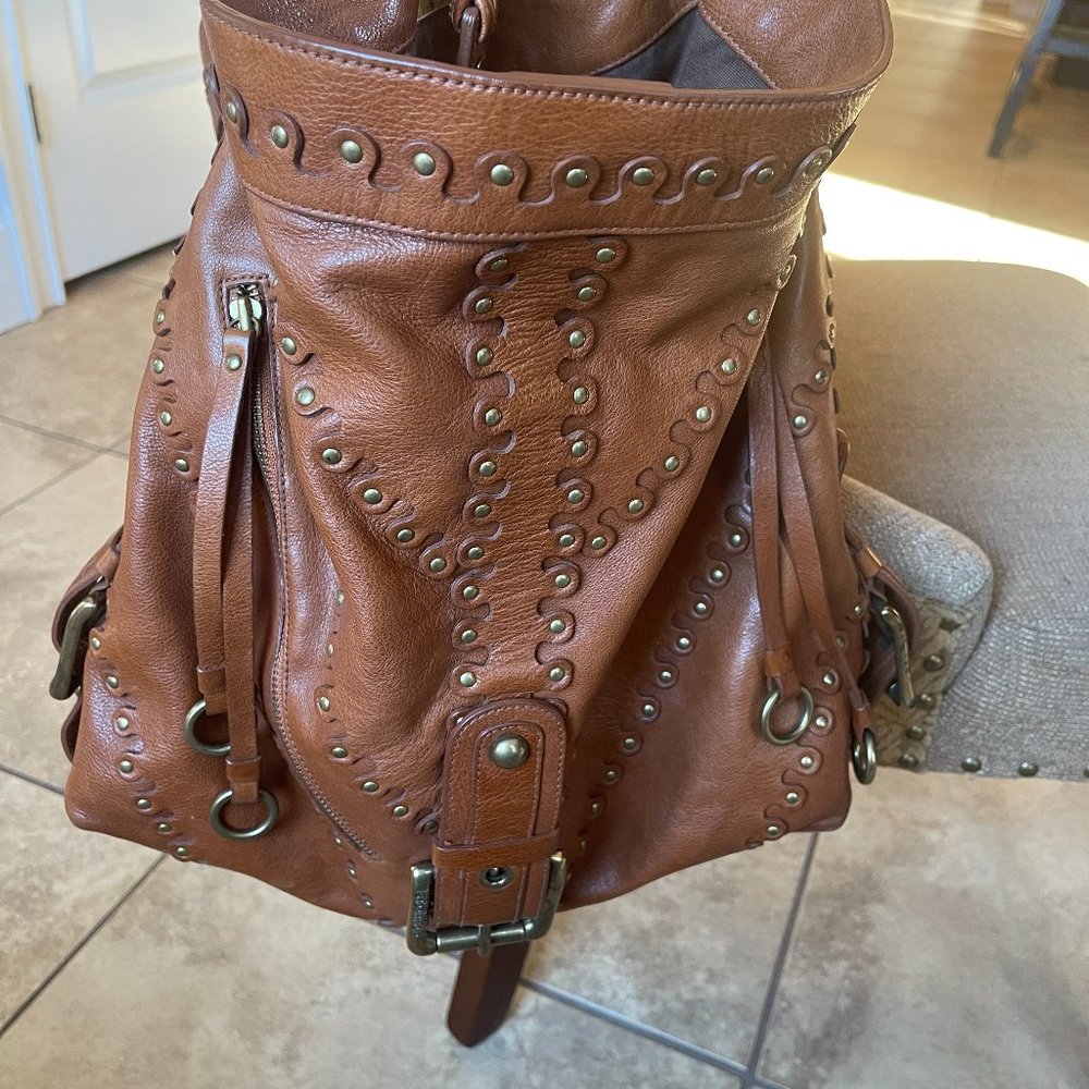Isabella Fiore Studded Shoulder Bag